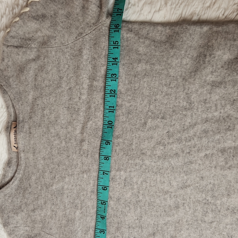 Nanette Lepore Cashmere Braid Detail Sweater Size Medium - Picture 6 of 7
